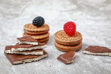 delicious mouth-watering sweets on the table