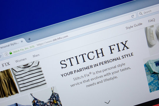 Ryazan, Russia - June 26, 2018: Homepage of StitchFix website on the display of PC. URL - StitchFix.com.