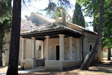 ancient Roman chapel in N.P. Brioni, Croatia