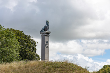 The Karl XI monument at the Citadel in the country crown, Landskrona, Sweden.