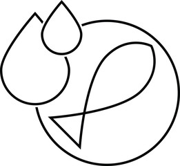 fish oil icon - vector illustration.