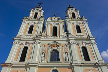 Roman Catholic Church of St. Catherine (Sv. Kotrynos baznycia) in Vilnius' Old Town. St....