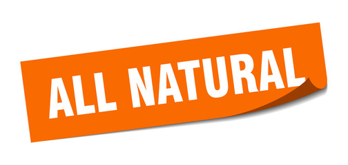 all natural sticker. all natural square sign. all natural. peeler