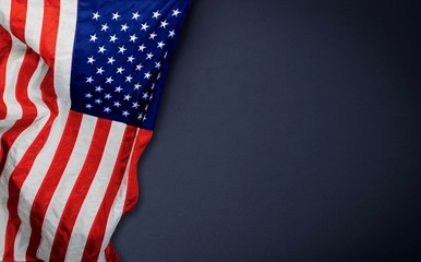 Fototapeta premium Vintage classic US Flag on Chalkboard