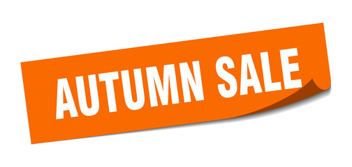autumn sale sticker. autumn sale square sign. autumn sale. peeler