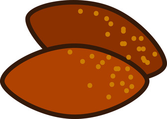 Kibbeh  icon, vector illustration