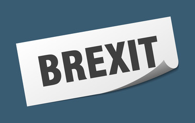 brexit sticker. brexit square sign. brexit. peeler