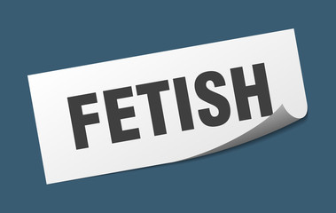 fetish sticker. fetish square sign. fetish. peeler