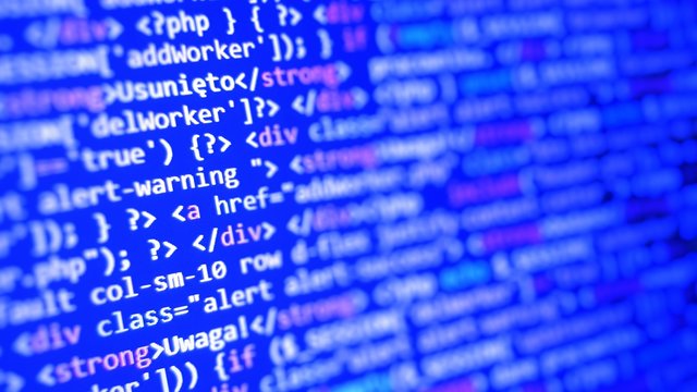 Programming code abstract technology background of software developer