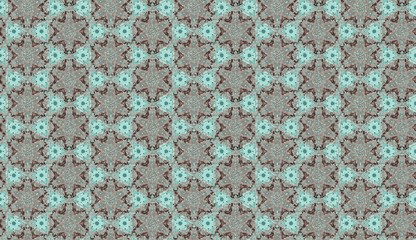 Seamless Pattern (Triangle shapes, White Star Light on Blue Textile, Wooden, Turkish Tiles Pattern)