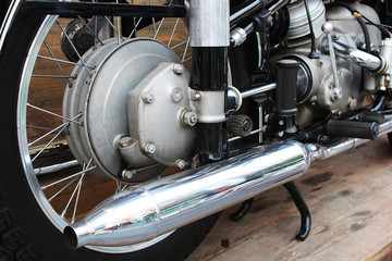 Exhaust pipe of the big bike