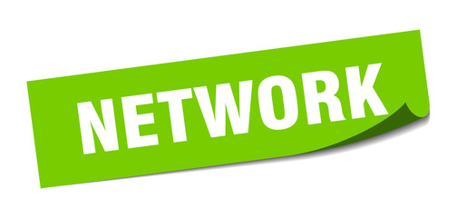 network sticker. network square sign. network. peeler