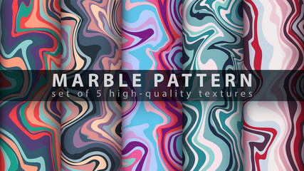 Marble texture pattern - set five items