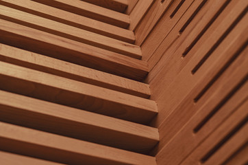 Wooden corner joints, brown, carpentry