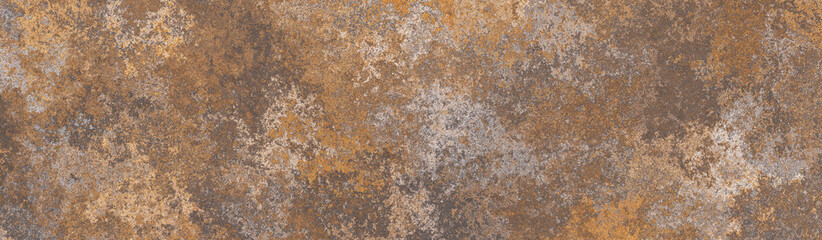 Rusty brown metal background.Steel oxidizing texture.Damaged old metal surface.