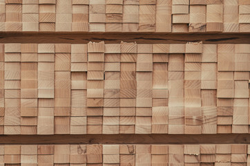 Wooden background. Stacked board blanks