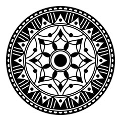Ethnic Mandala Ornament. Arabic, Pakistan, Moroccan, Turkish, Indian, Spain motifs