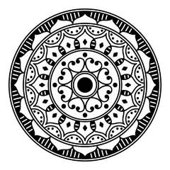 Ethnic Mandala Ornament. Arabic, Pakistan, Moroccan, Turkish, Indian, Spain motifs