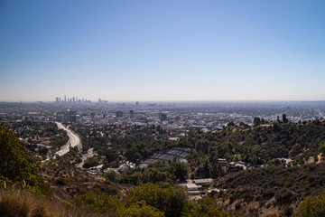 Aerial view of Los Angeles, California