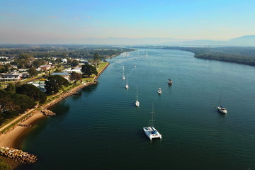 Small boat harbour in eastern Australia