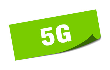 5g sticker. 5g square sign. 5g. peeler