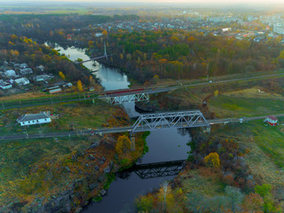 Landscape of the city of Korosten. Ukraine..