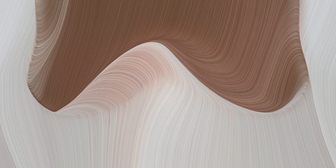 Obraz premium graphic design background with elegant curvy swirl waves background design with silver, pastel brown and gray gray color. can be used as card, wallpaper or background texture