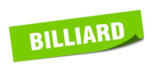 billiard sticker. billiard square sign. billiard. peeler