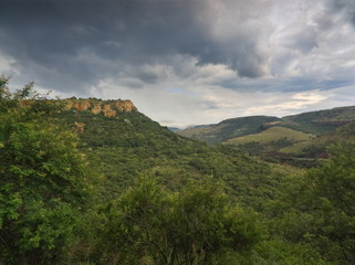 Obraz premium Storm atmosphere in South African mountain