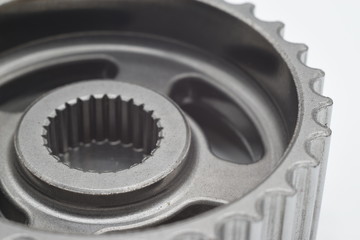 a gear photographed in close-up