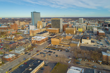 South Bend Indiana Aerial View 