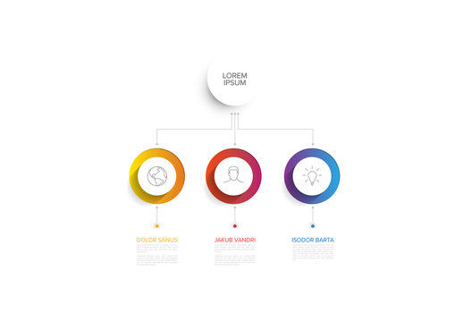 Simple Infographic with 3 Elements