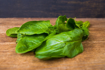 Fresh green spinach