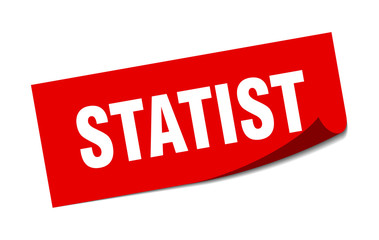statist sticker. statist square sign. statist. peeler
