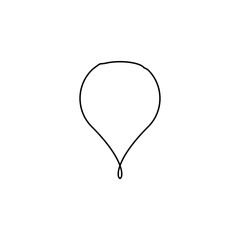 Air balloon icon. Fly travel symbol. Logo design element