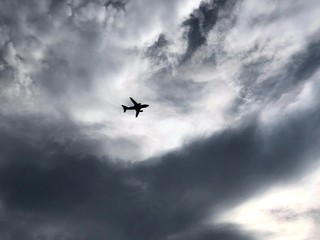 Airplane in the sky