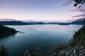 Obraz premium Sunset over Horseshoe Bay, British Columbia, Canada