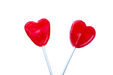 Piruletas de corazón