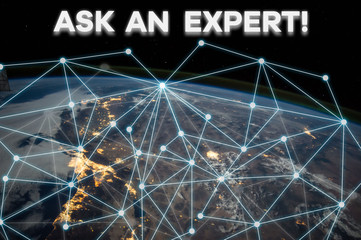 Word writing text Ask An Expert. Business photo showcasing confirmation that have read understand...