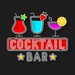 Cocktail Party Menu Design Background For Your Needs