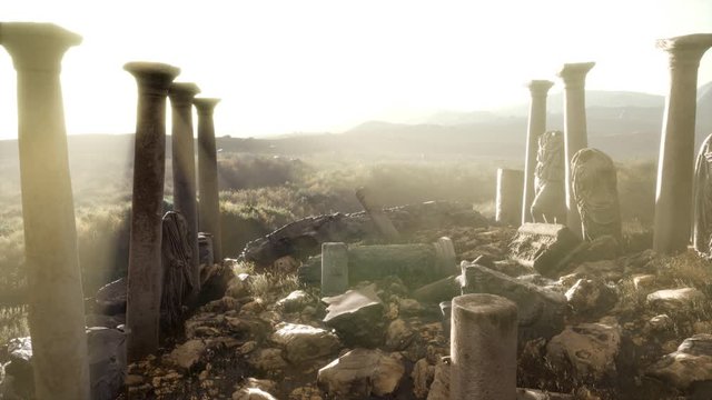 The ancient Greek temple in Italy