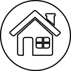 Home icon template color editable. Home symbol vector sign isolated on white background.