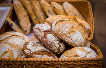 fresh bread at farmers market