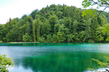 View of The Plitvice Lakes National Park in summer, Croatia