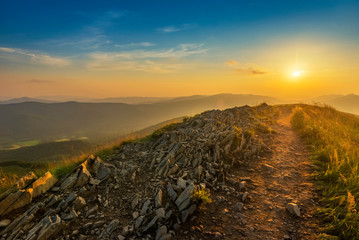 Beautiful summer sunset in the mountains © Piotr Krzeslak
