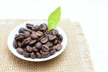 Coffee beans from the mountains of Colombia