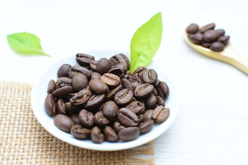 Coffee beans from the mountains of Colombia