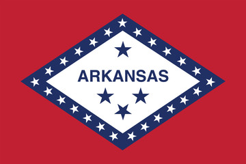 Vector of nice Arkansas State flag.