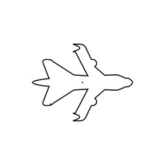 Obraz premium Airplane icon. Fly travel symbol. Logo design element
