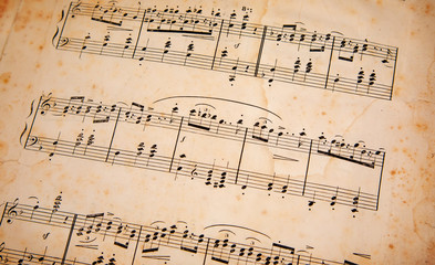 Obraz premium Stare nuty, autor nieznany